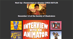 Desktop Screenshot of animatorinterviews.com