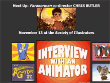 Tablet Screenshot of animatorinterviews.com